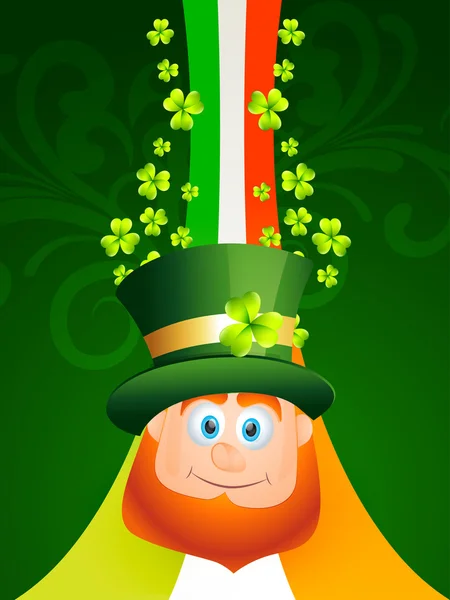 Happy leprechaun — Stock Vector