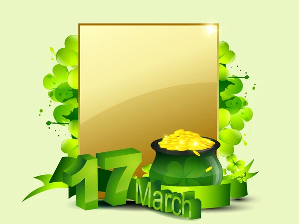 Saint Patrick 's Day design – Stock-vektor