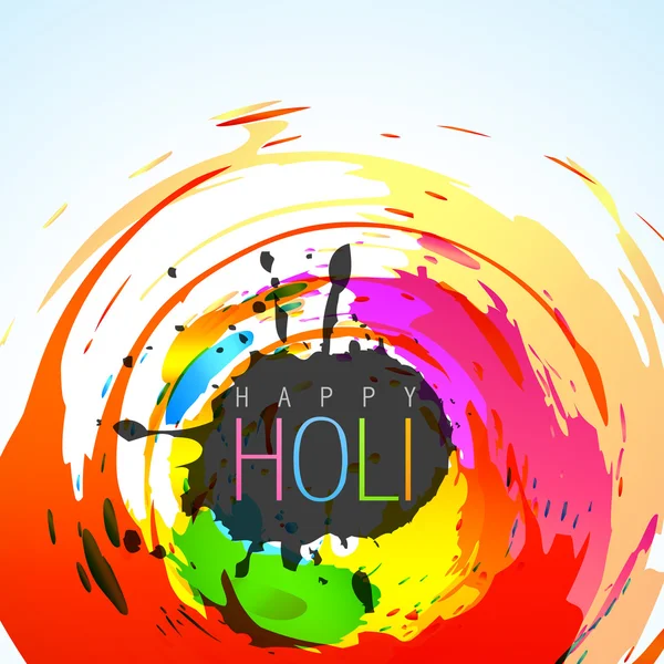 Festival holi coloré — Image vectorielle