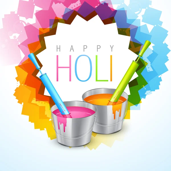 Colorful holi festival — Stock Vector