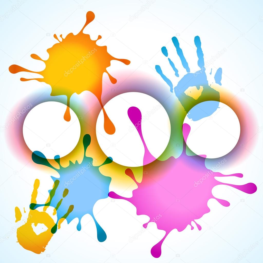 colorful splashes