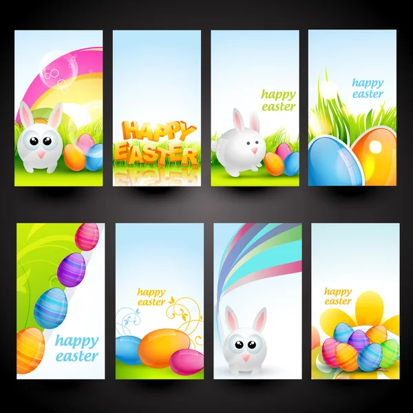 Set of easter cards — Stock Vector