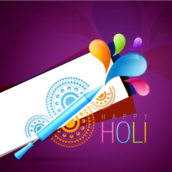 Indian festival holi — Stock Vector