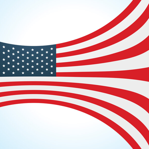 стильная волна флага
