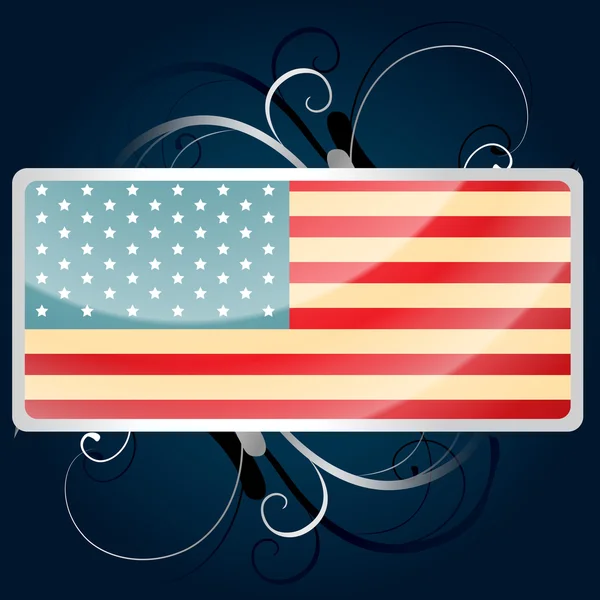 Amerikai zászló — Stock Vector