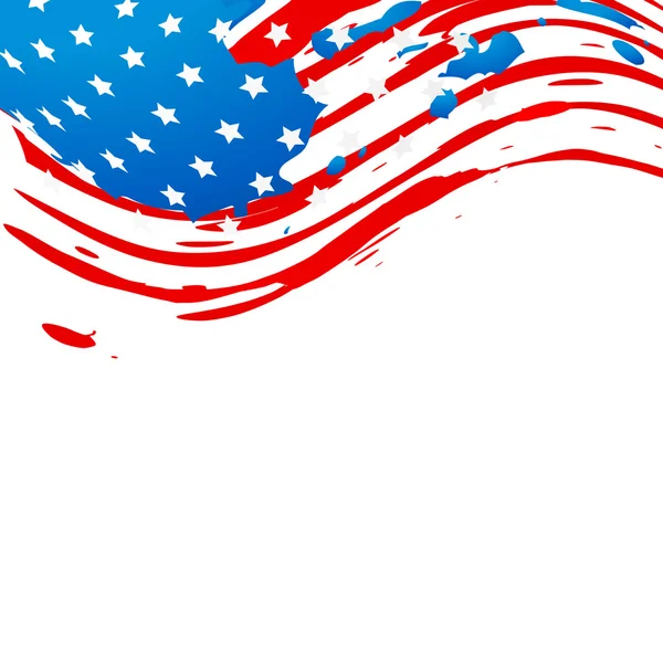 Bandera americana creativa — Archivo Imágenes Vectoriales