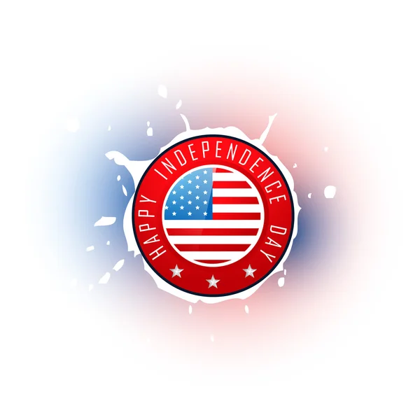 American flag label — Stock Vector