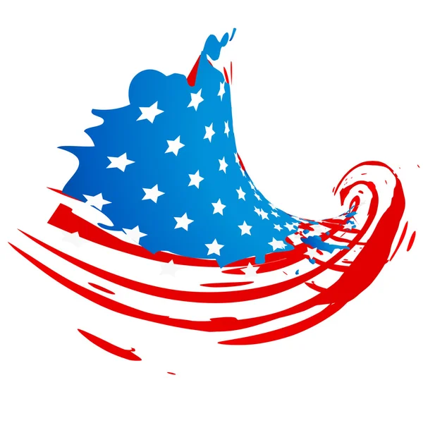 Amerikan bayrağı tasarımı — Stok Vektör