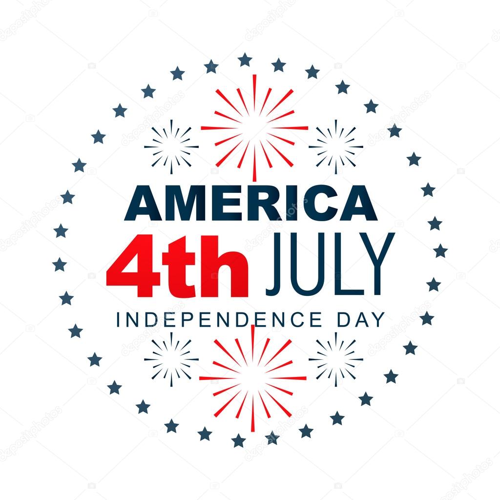 american independence day label