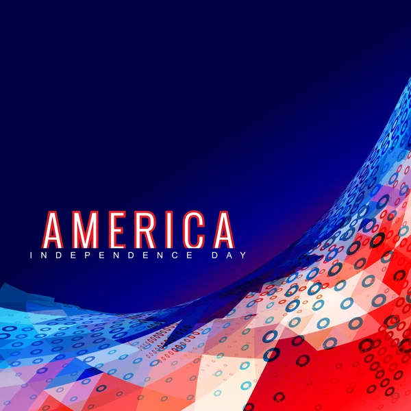Stylish 4th of july design — Stock Vector