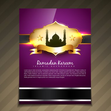 vector ramadan festival template clipart