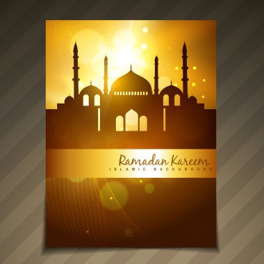 beautiful ramadan festival template clipart
