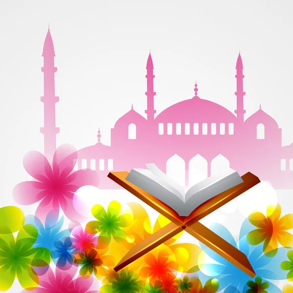 Libro vettoriale del Corano — Vettoriale Stock