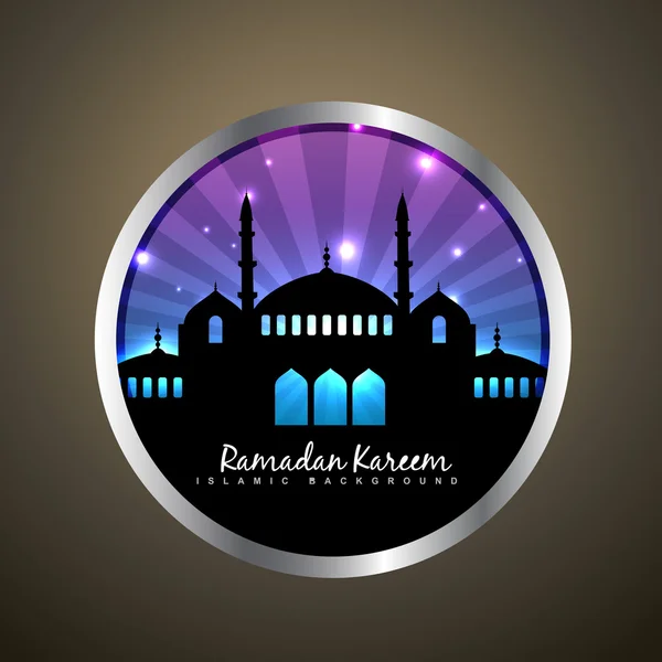 Etiqueta ramadan kareem —  Vetores de Stock