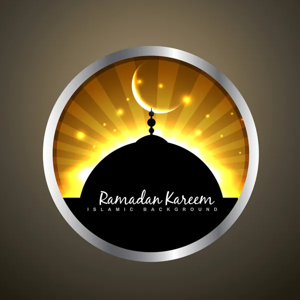 Étiquette ramadan kareem — Image vectorielle