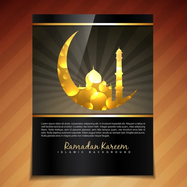 Vecteur ramadan festival modèle — Image vectorielle