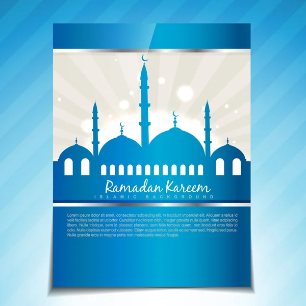 Plantilla de ramadán elegante — Archivo Imágenes Vectoriales