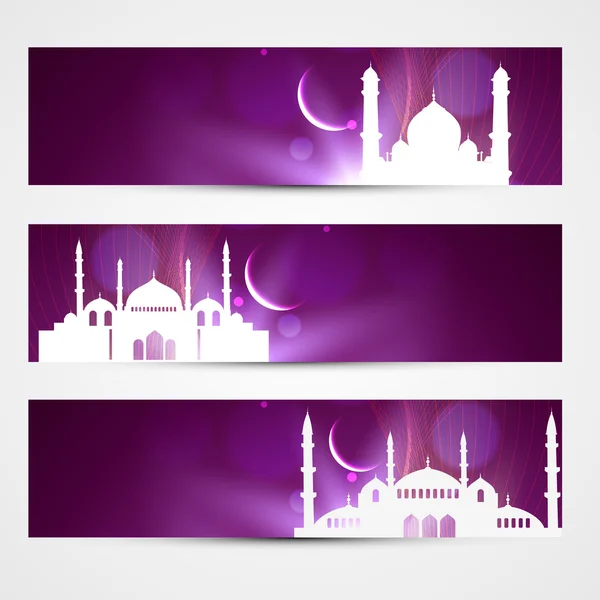 Eid headers — Stock vektor