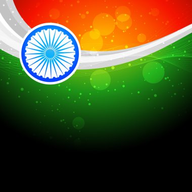 stylish indian flag background clipart