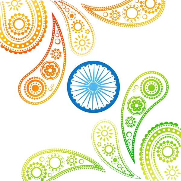 时尚印度国旗 — 图库矢量图片