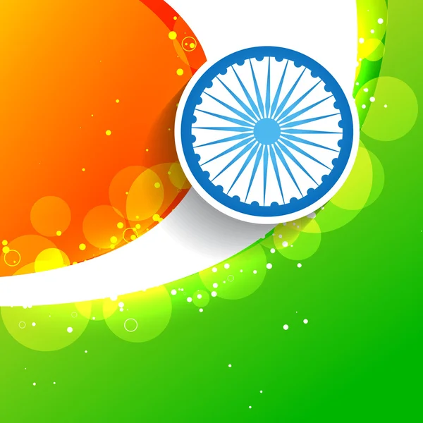 Stylish creative indian flag — Stock Vector