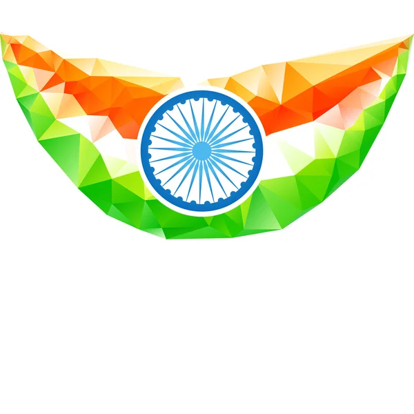 Arte de bandera india — Vector de stock