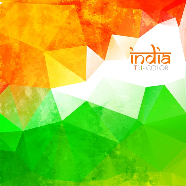 Grunge style indian flag — Stock Vector
