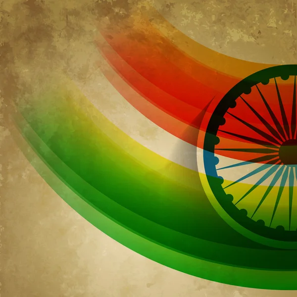 Grunge styl indické vlajky — Stockový vektor
