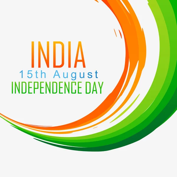 Vague de drapeau indien — Image vectorielle