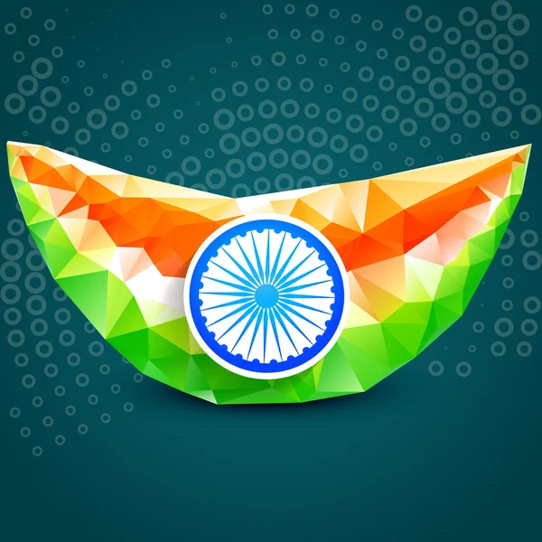 Kreativní indické vlajky design — Stockový vektor