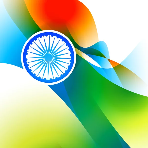 Fondo de bandera india — Vector de stock