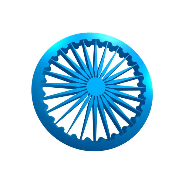 印度国旗轮 — 图库矢量图片