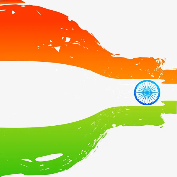 Индийский флаг в стиле волны — стоковый вектор