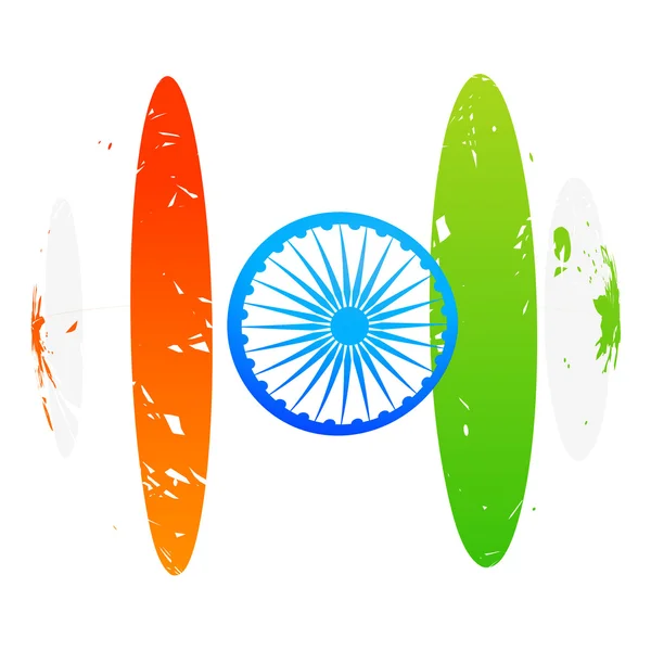 Diseño de bandera india creativa — Vector de stock