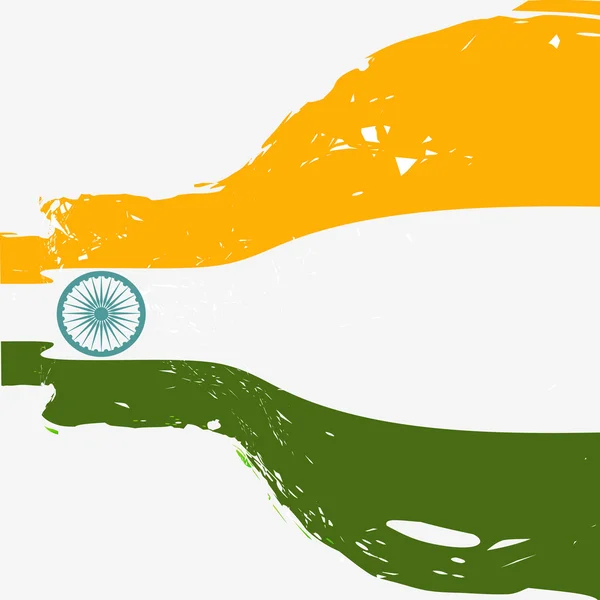 Hermoso diseño de bandera india — Vector de stock