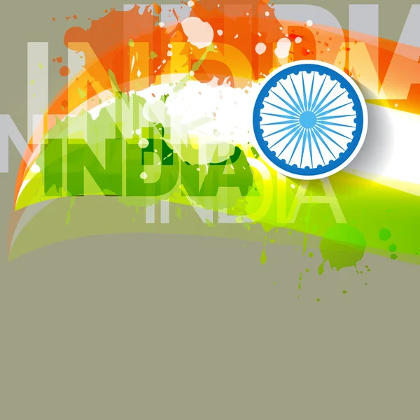 Diseño abstracto de bandera india — Vector de stock