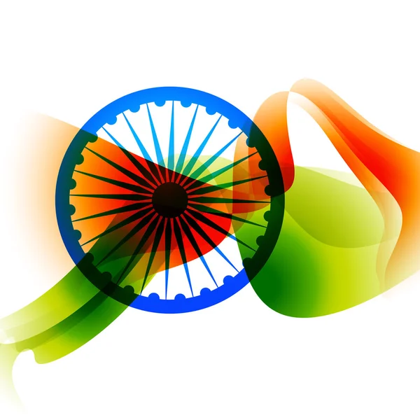 Diseño abstracto de bandera india — Vector de stock