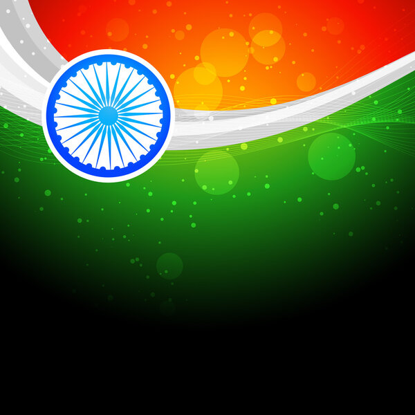 stylish indian flag background