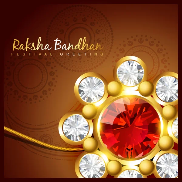 Raksha bandhan festival design — Stock Vector