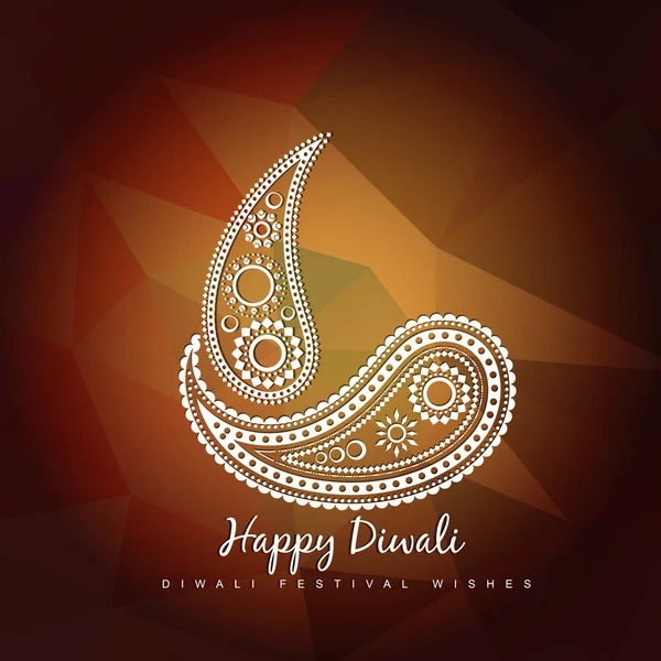 Design creativo diwali — Vettoriale Stock