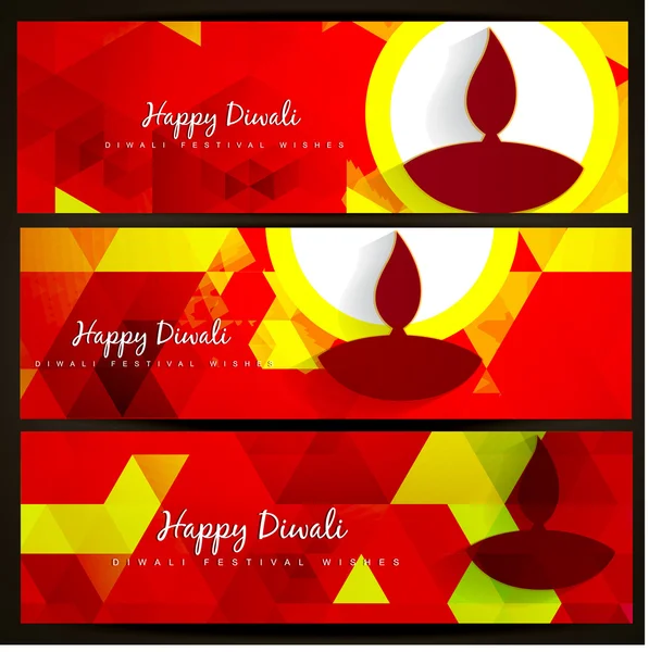 Diwali-Kopfzeilen — Stockvektor