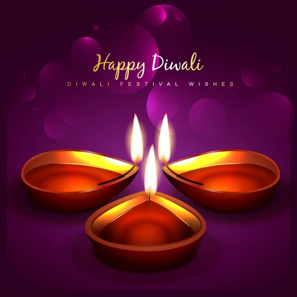 Fondo diwali con estilo — Vector de stock