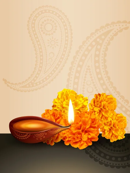 Festival de Diwali Diya — Image vectorielle