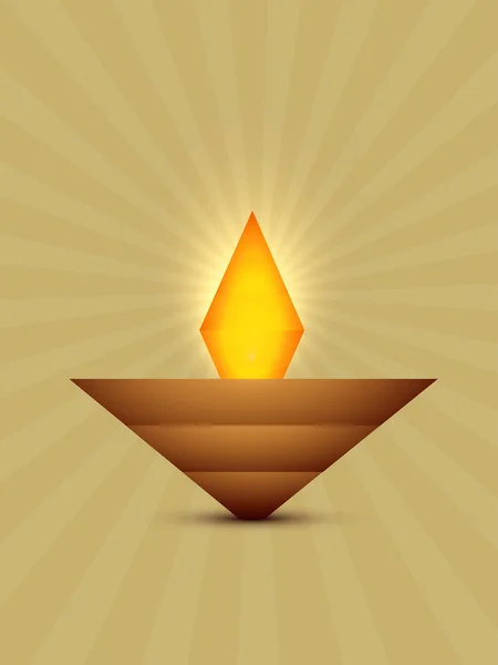 Abstrakte diwali diya — Stockvektor