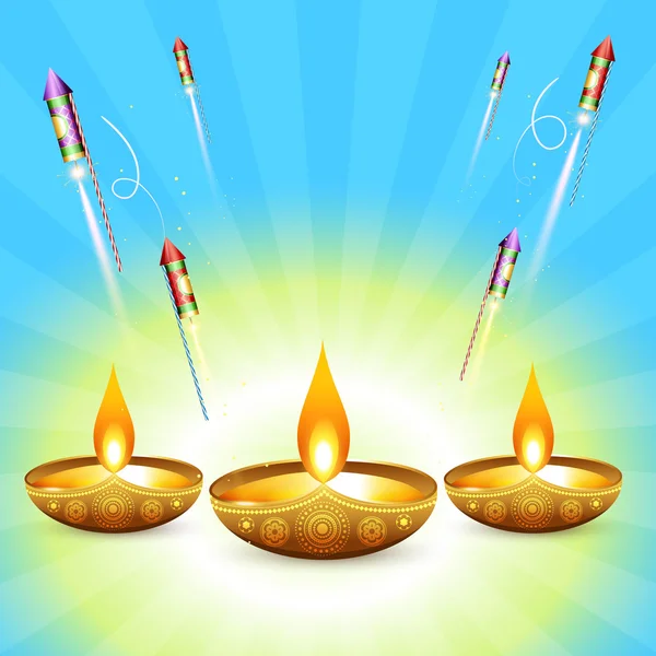 Desenho do vetor diwali — Vetor de Stock