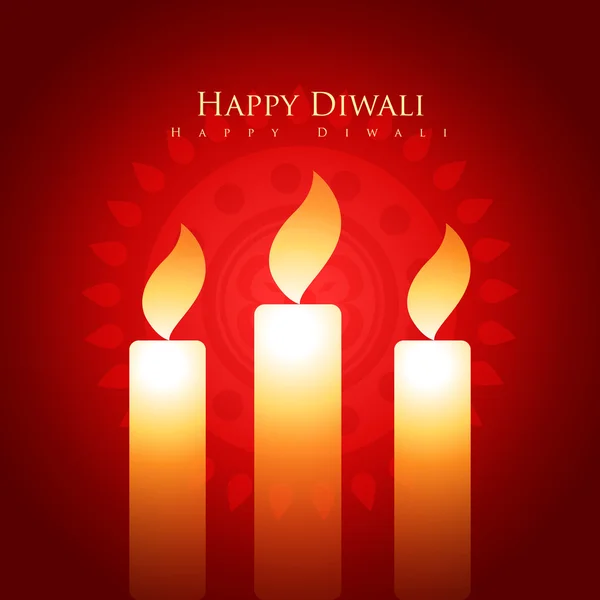 Diwali kaars — Stockvector