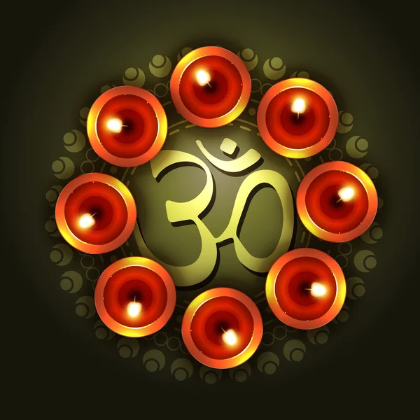 Vector diwali diseño — Vector de stock