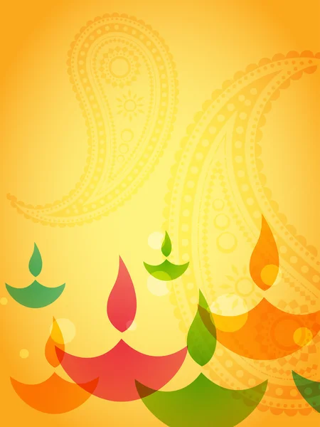 Coloful diwali design — Stock Vector