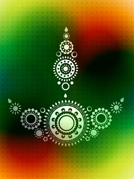 Diwali greeting design — Stock Vector