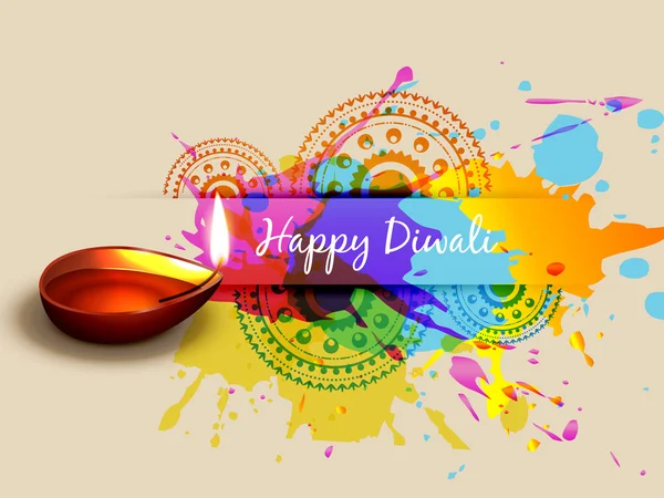 Bunte Diwali Hintergrund — Stockvektor